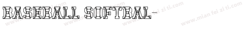 BASEBALL SOFTBAL字体转换